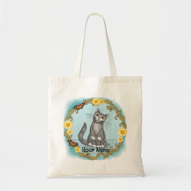 Sac fourre-tout chat et souris (Devant)