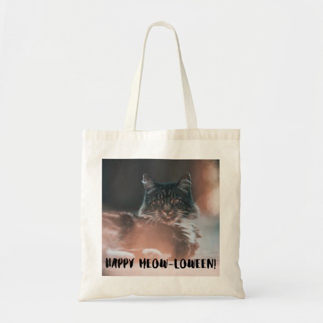 sac fourre-tout Chat "Happy Meow-loween" - Éffraya (Devant)