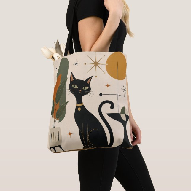 Sac fourre-tout chat Mid-Century (De près)