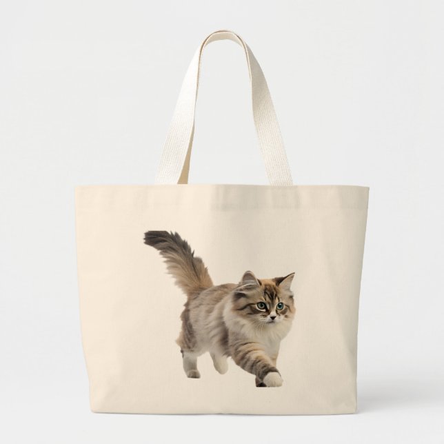 Sac fourre-tout chat mignon et duveteux (Devant)