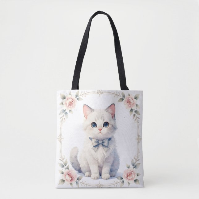sac fourre-tout chaton mignon (Devant)