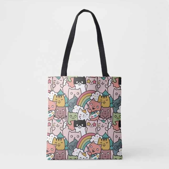 Sac fourre-tout chats mignons (Devant)