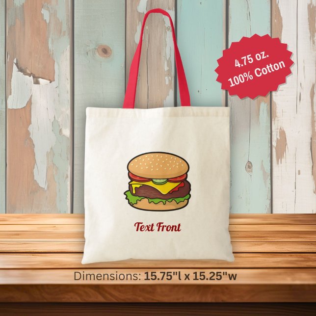 Sac fourre-tout cheeseburger (Créateur téléchargé)