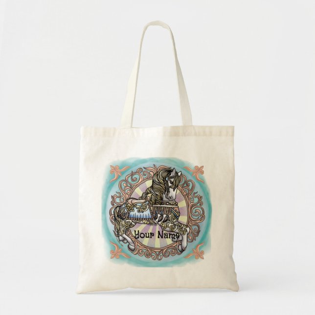Sac fourre-tout Cheval de carrousel (Devant)