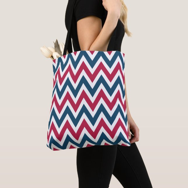 Sac fourre-tout Chevron Patriotique (De près)