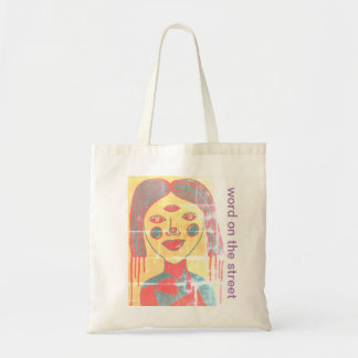 sac fourre-tout chic - mot sur les dessins de rue