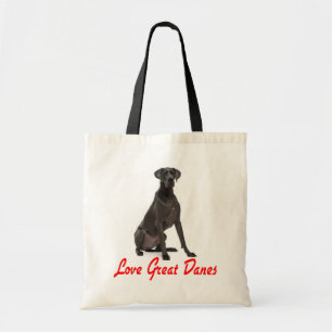 Sac fourre-tout Chien chiot Grand Danois d'amour