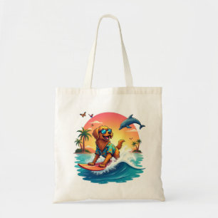 Sac fourre-tout 🐶 Chien de surf Style Aventure Tr