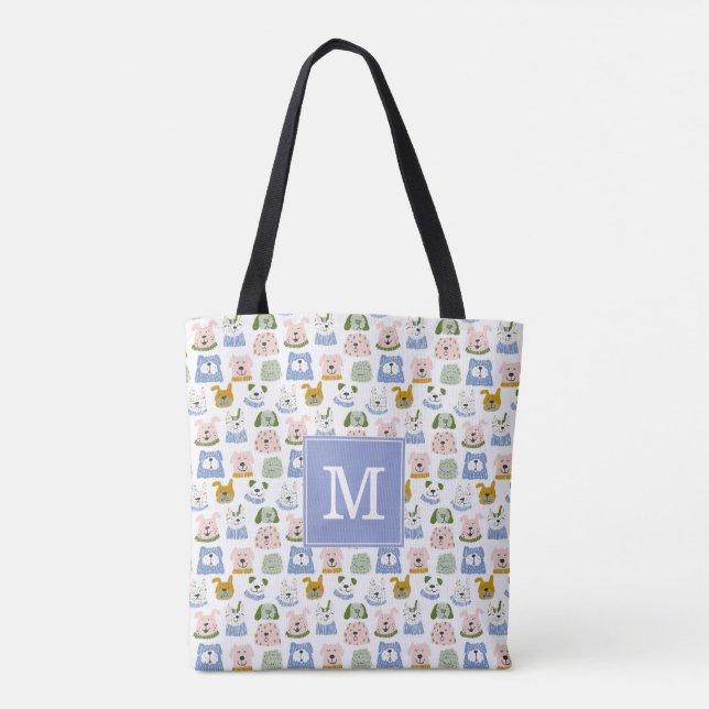 Sac fourre-tout Chiens Mignons (Dos)