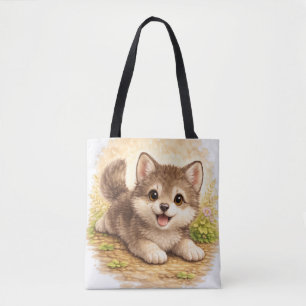 Sac fourre-tout chiot mignon Kawaii Chien Animal