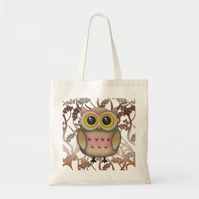 Sac fourre-tout chouette aux grands yeux (Devant)