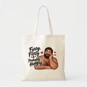 Sac fourre-tout citation drôle - Poilu, flirteur,