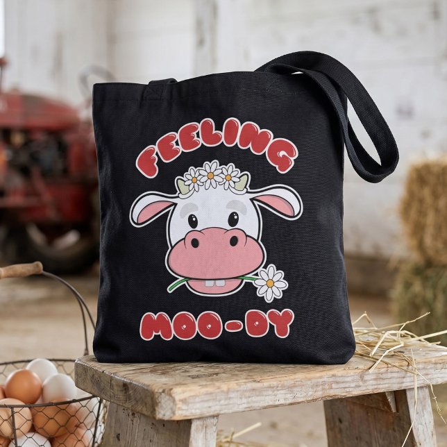 Sac fourre-tout citation vache de dessin animé mig (Créateur téléchargé)