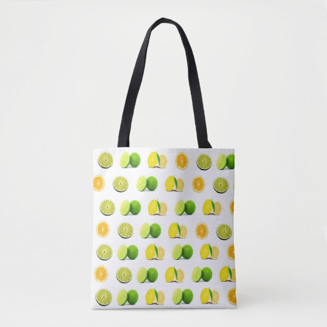 Sac fourre-tout Citron, Lime et Oranges (Devant)