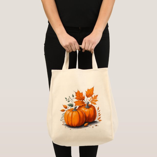 Sac fourre-tout citrouille (Devant (produit))