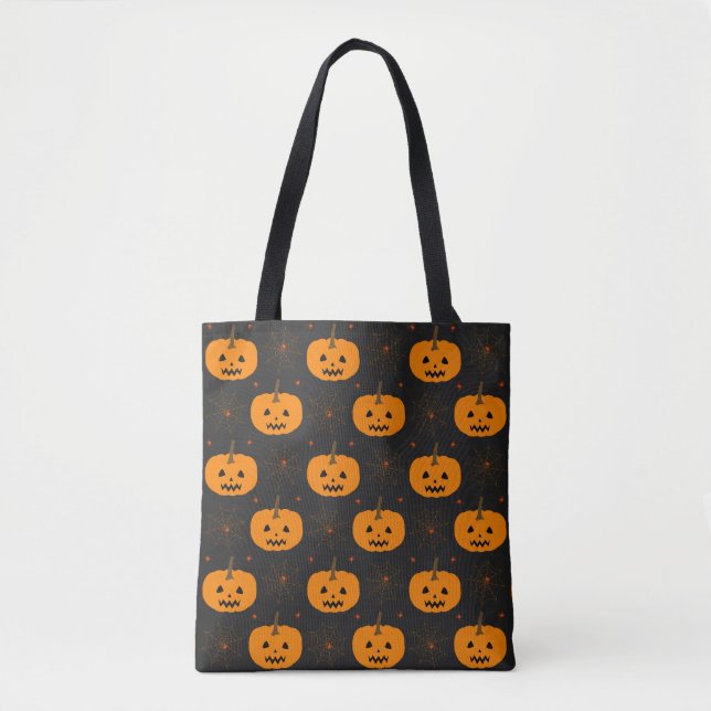 Sac fourre-tout Citrouille d'Halloween (Devant)