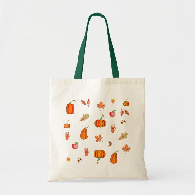 Sac fourre-tout citrouille épice (Devant)