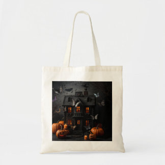 Sac fourre-tout citrouille souriante Halloween