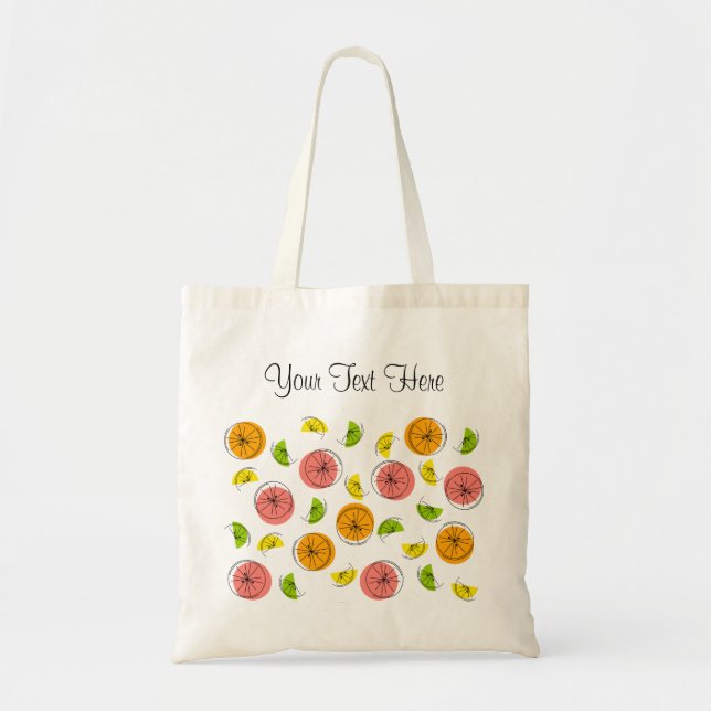 Sac fourre-tout Citrus multitexte (Devant)