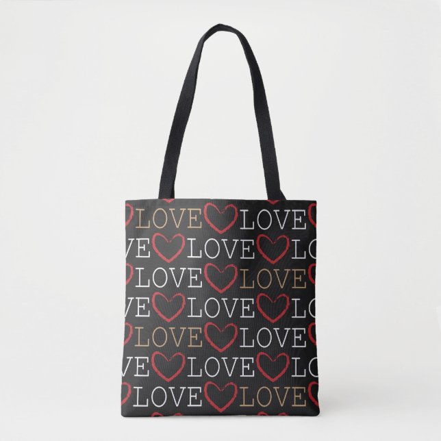 SAC FOURRE-TOUT coeur AMOUR (Devant)