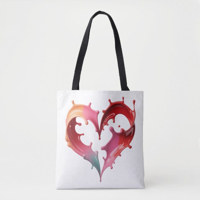 Sac fourre-tout Cœur Pastel (Devant)