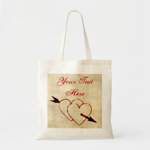 Sac fourre-tout Coeurs vintages