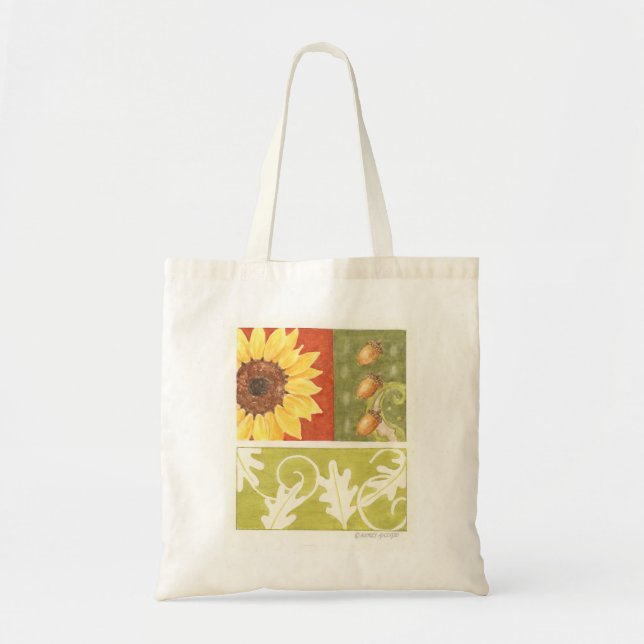 Sac fourre-tout collage de la nature automnale (Devant)