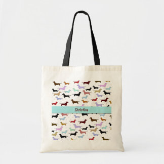 Sac fourre-tout coloré à teckel