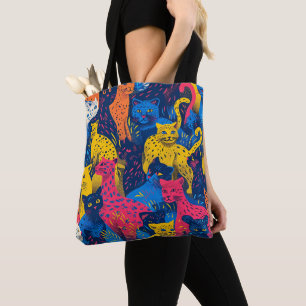 Sac fourre-tout Coloré Chat