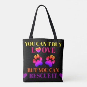 Sac fourre-tout coloré de sauvetage d'animaux et d
