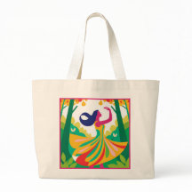 Sac fourre-tout coloré d'inspiration nature