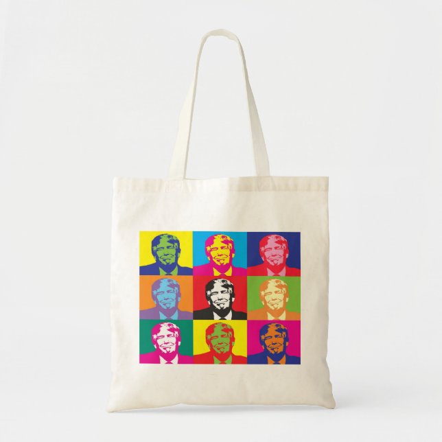Sac fourre-tout coloré Donald Trump (Devant)