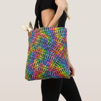 Sac fourre-tout coloré en Crayon | Cadeau de l'ens