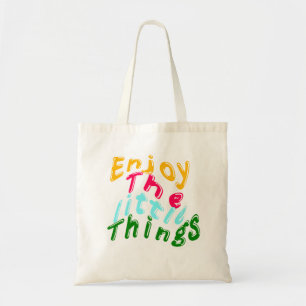 Sac fourre-tout coloré Enjoy the Little Things