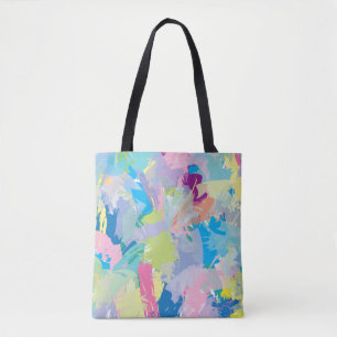 Sac fourre-tout coloré et tendance abstrait modern