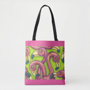 SAC FOURRE-TOUT coloré Flamant rose