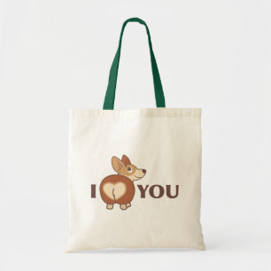 Sac fourre-tout Corgi Je t'aime