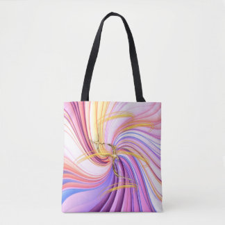 Sac fourre-tout couleur abstraite rose violet or t