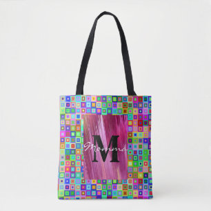Sac fourre-tout Couleurs colorées Boîtes Rose