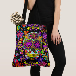 Sac fourre-tout crâne sucre