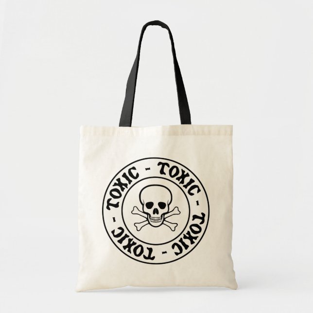 Sac fourre-tout crâne toxique (Devant)