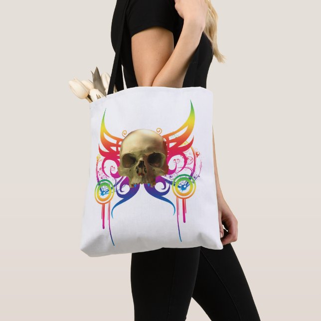 Sac fourre-tout crâne Vampire (De près)
