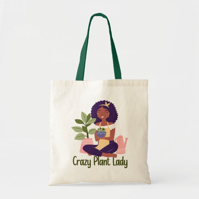 Sac fourre-tout Crazy Plant Lady (Devant)