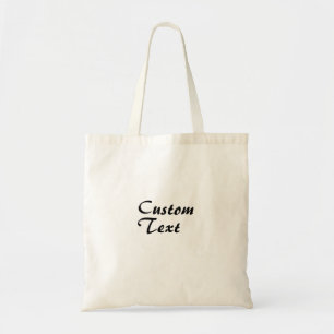 Sac fourre-tout customisé avec nom et texte