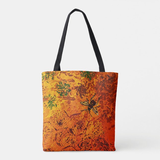 Sac fourre-tout d'abeilles miel (Dos)