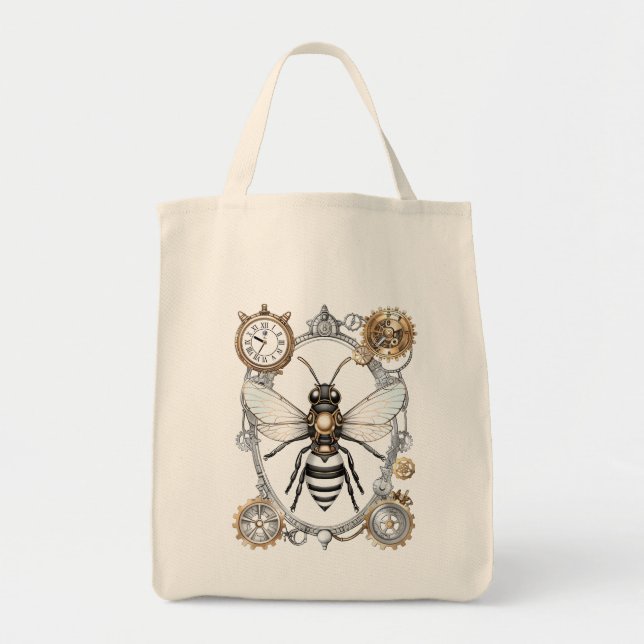 Sac fourre-tout d'abeilles steampunk (Devant)