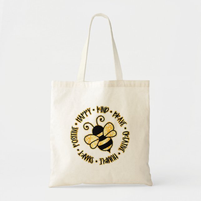 Sac fourre-tout d'abeilles super mignonne (Devant)