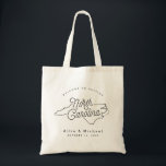 Sac fourre-tout d'accueil du Mariage de Caroline d<br><div class="desc">Cette fourre-tout de Caroline du Nord est parfaite pour accueillir des clients extérieurs à la ville à votre mariage ! Emportez-le avec des cadeaux locaux pour un forfait d'accueil plus amusant.</div>