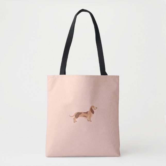 Sac fourre-tout dachshund chien mignon (Devant)