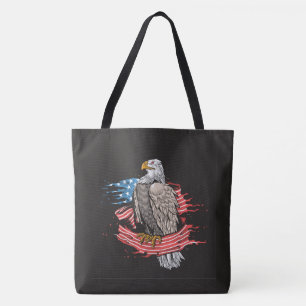 Sac fourre-tout d'aigle patriotique